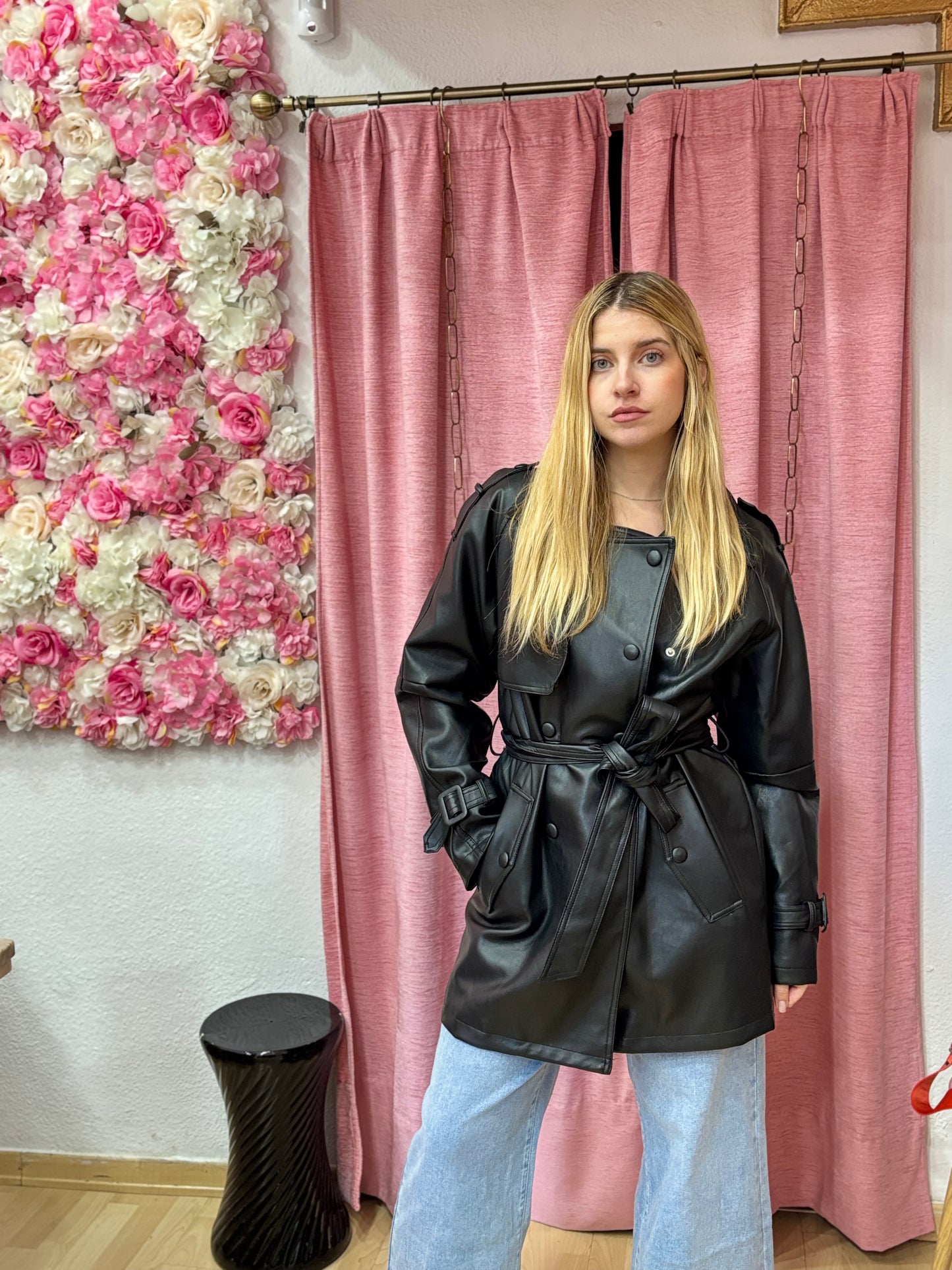 GABARDINA PIEL VEGANA