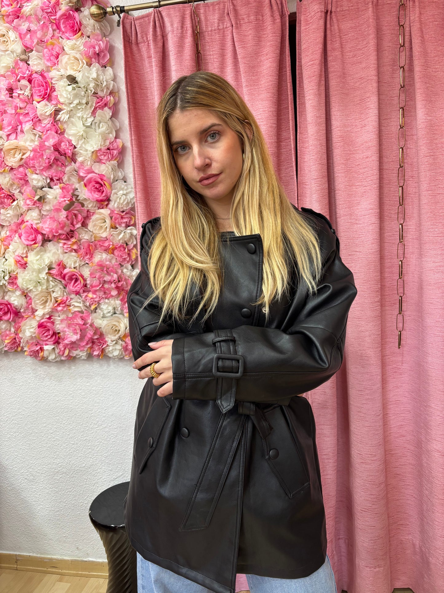 GABARDINA PIEL VEGANA