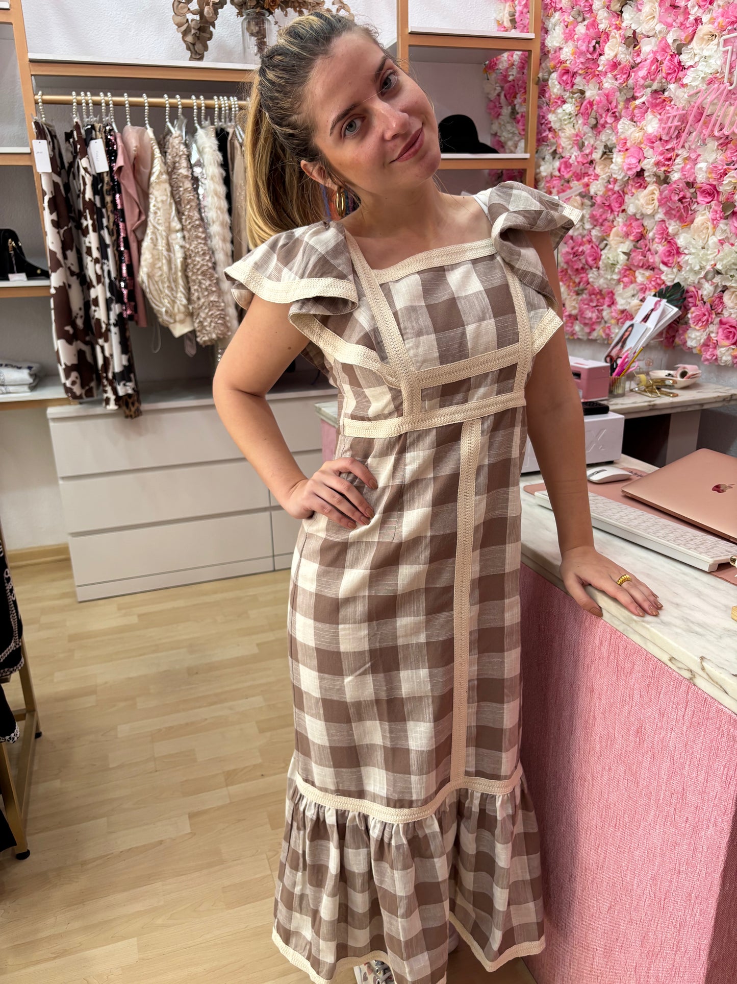 VESTIDO CUADROS
