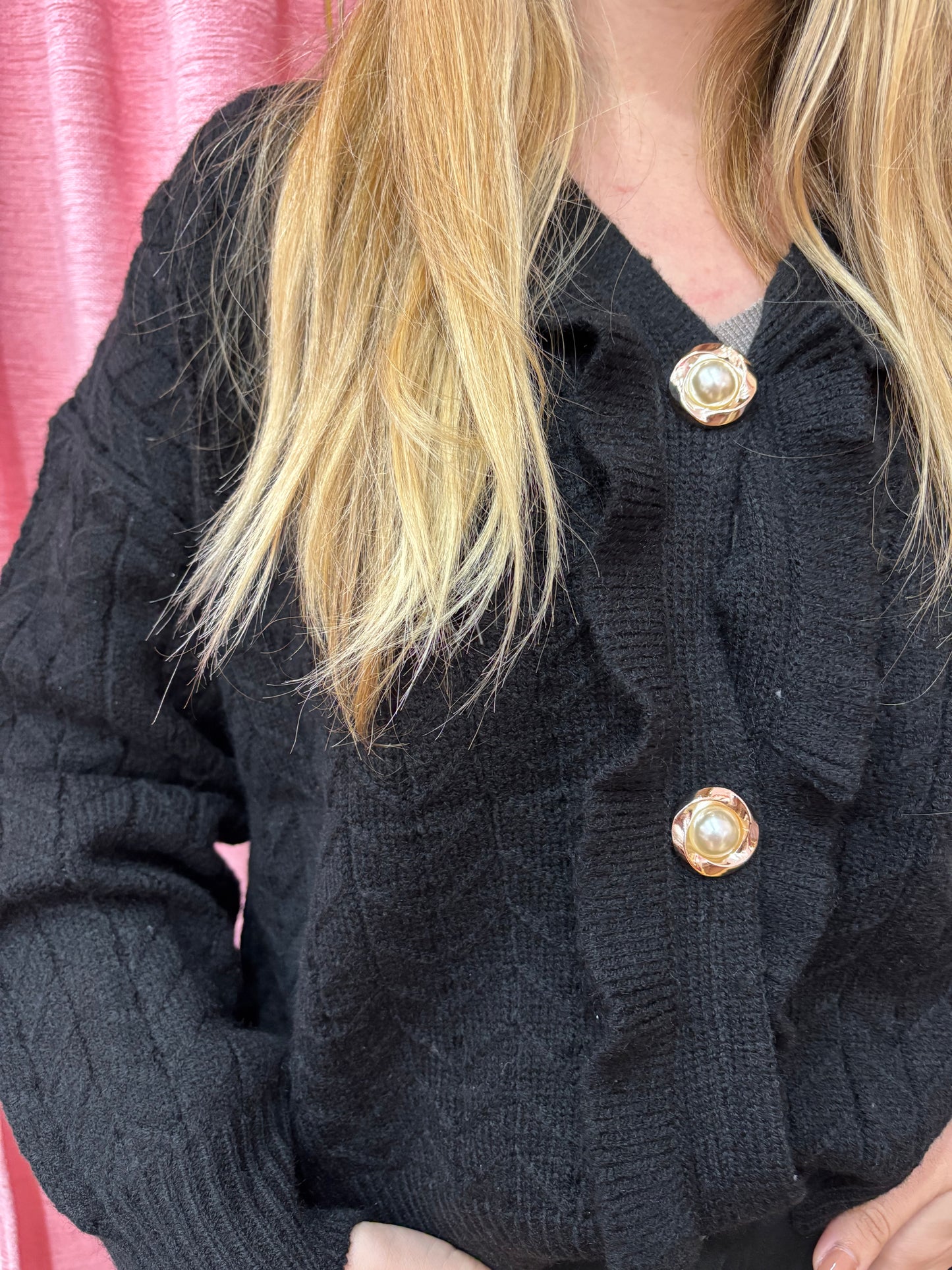 CARDIGAN BOTONES PERLAS