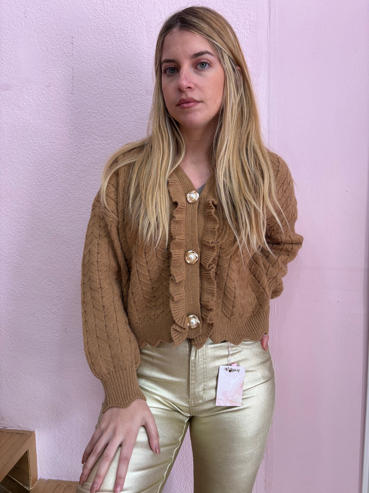 CARDIGAN BOTONES PERLAS