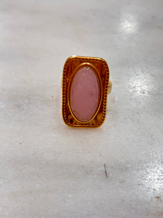 ANILLO PIEDRA  ROSA