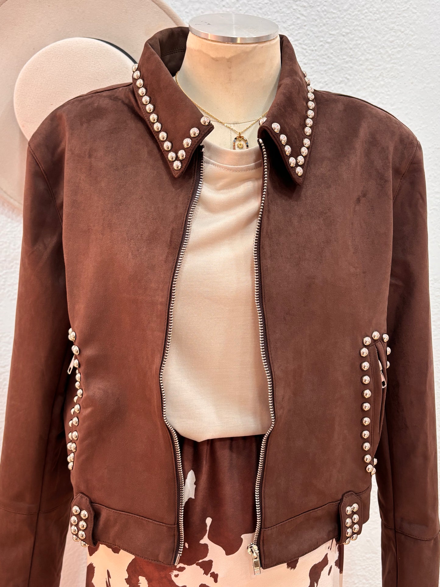 CHAQUETA TACHIA MARRÓN