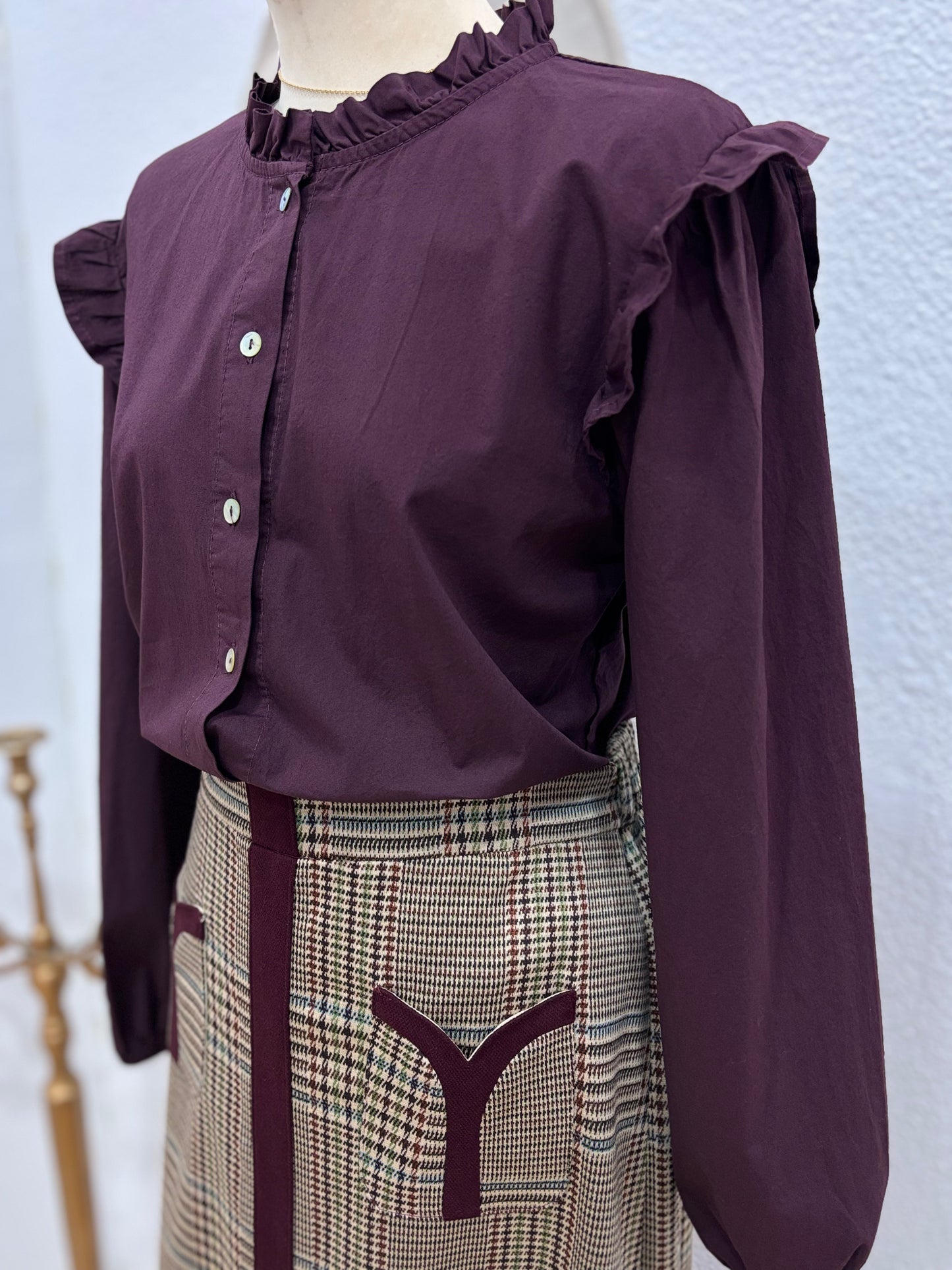 CAMISA NATALIA VINO