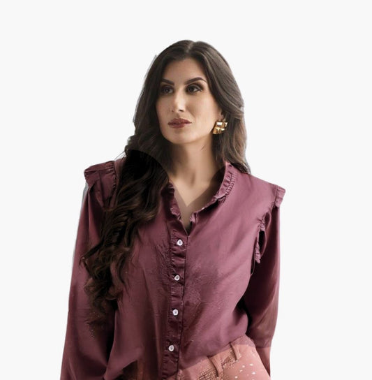 CAMISA NATALIA VINO