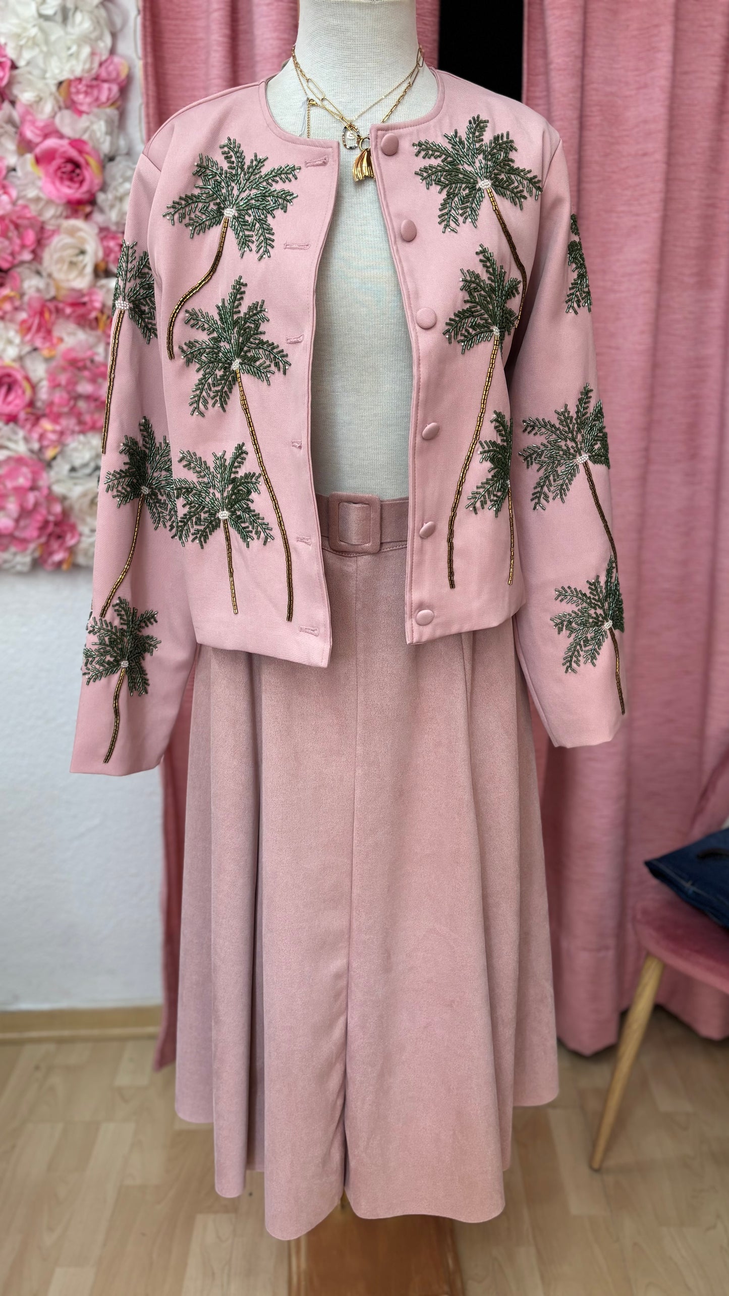 CHAQUETA BOLERO PALMERAS