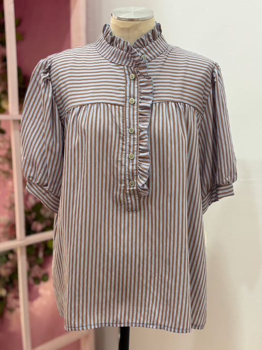 CAMISA RAYAS SIN MANGAS BERTA