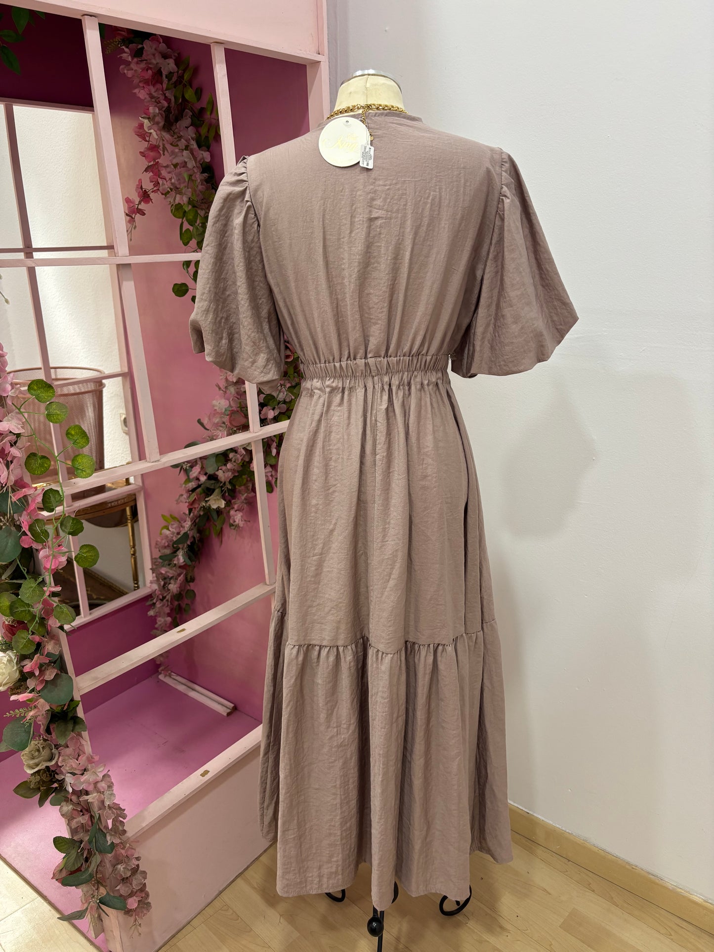 VESTIDO MANGAS GLOBO