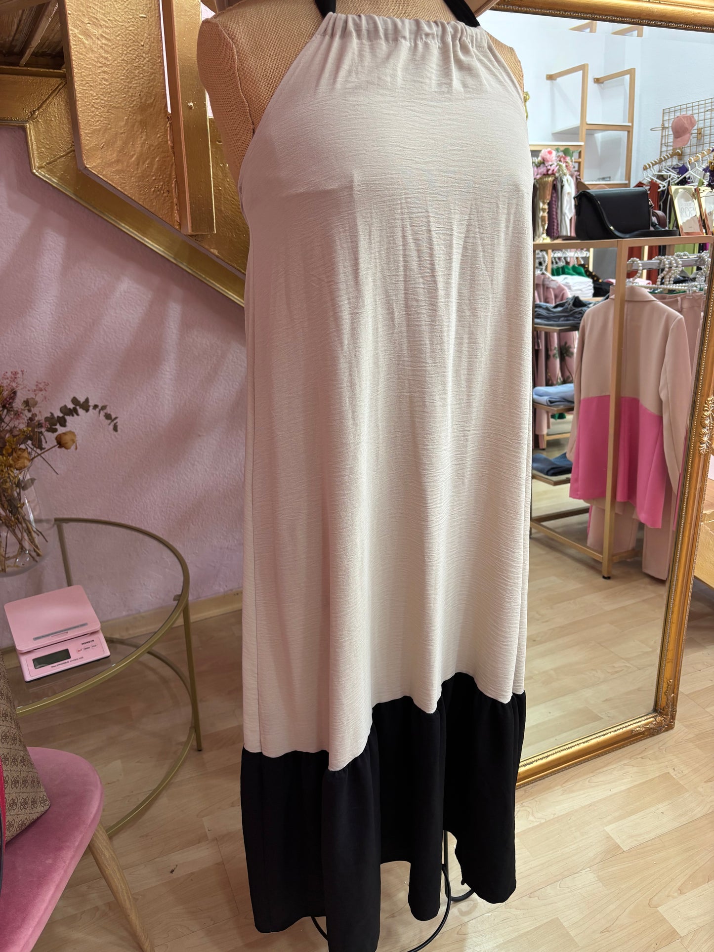 VESTIDO BEIGE CLASSIC