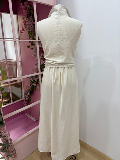 VESTIDO LAZO BEIGE