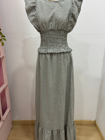 VESTIDO VICHY LARGO