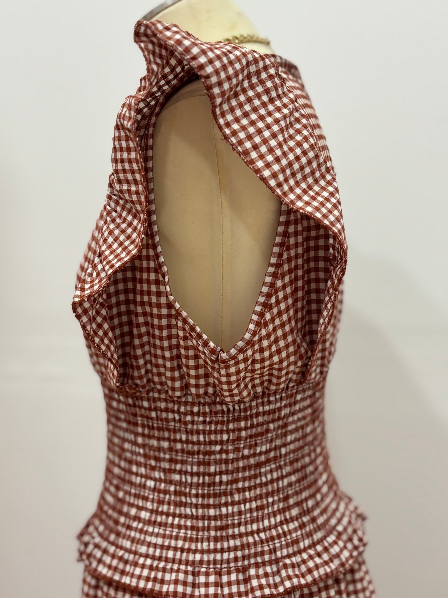 VESTIDO VICHY LARGO