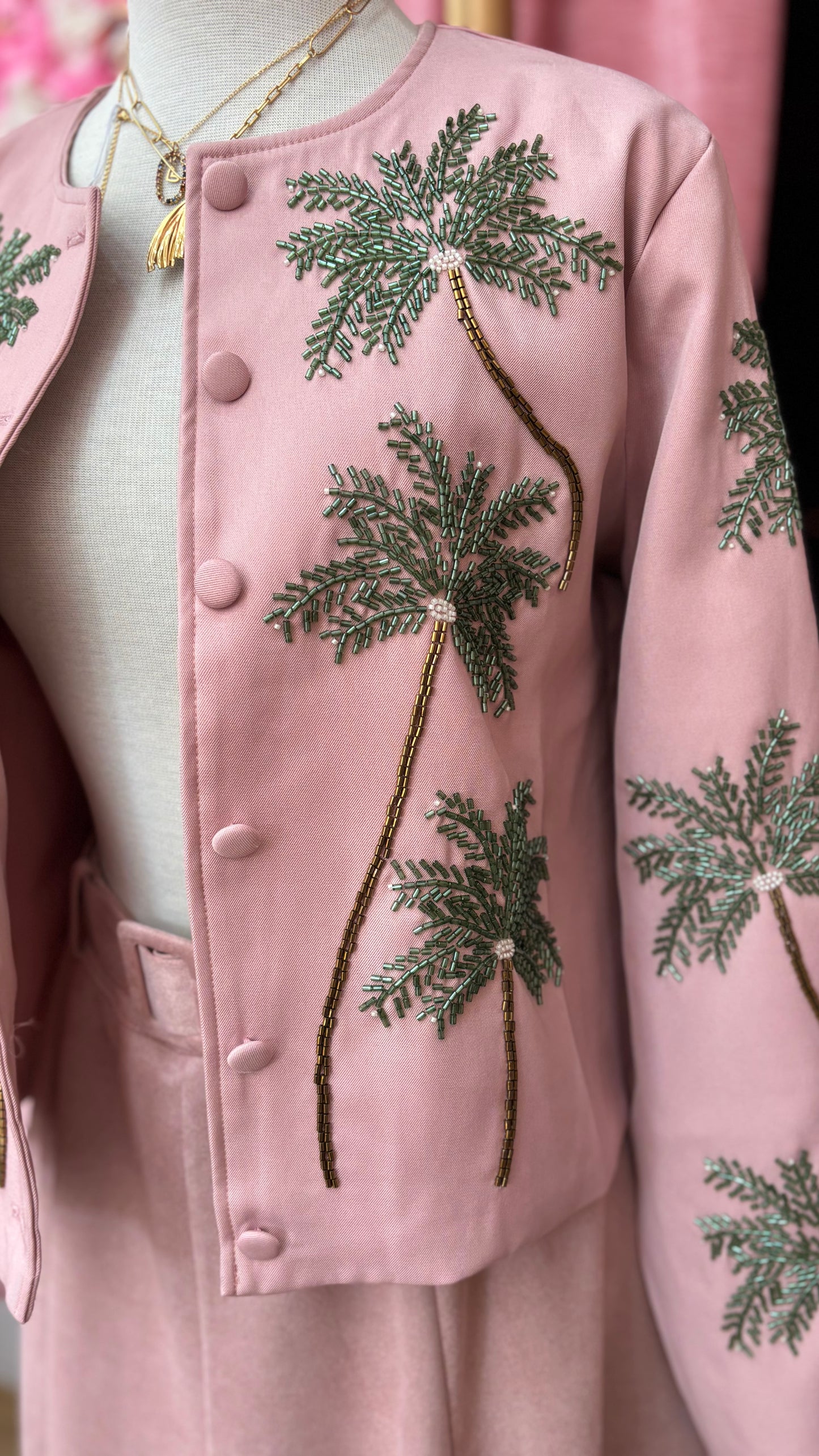 CHAQUETA BOLERO PALMERAS