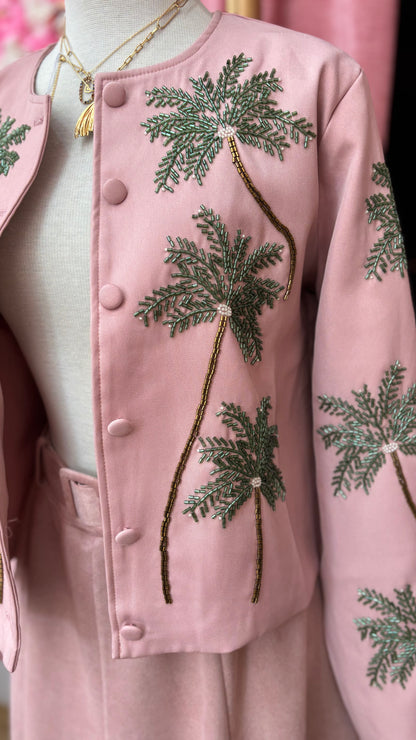 CHAQUETA BOLERO PALMERAS