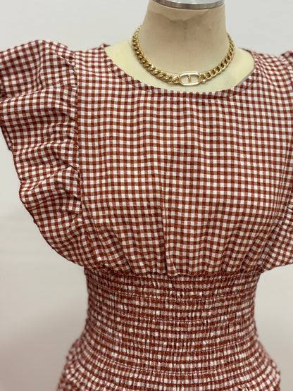 VESTIDO VICHY LARGO