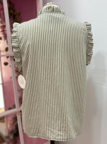CAMISA RAYAS SIN MANGAS BERTA