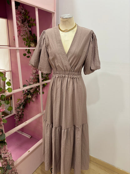 VESTIDO MANGAS GLOBO