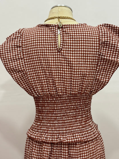 VESTIDO VICHY LARGO