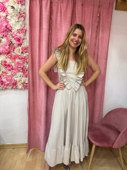 VESTIDO VICHY TIRANTES
