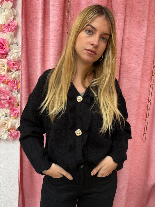 CARDIGAN BOTONES PERLAS