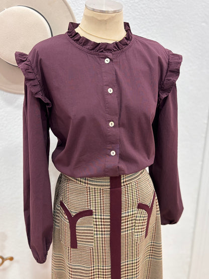 CAMISA NATALIA VINO