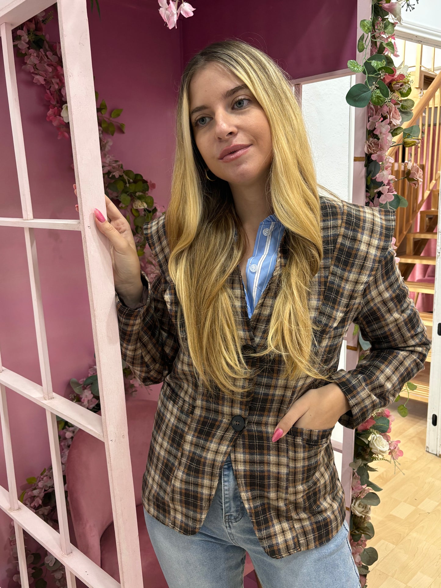 CHAQUETA CUADROS VERA