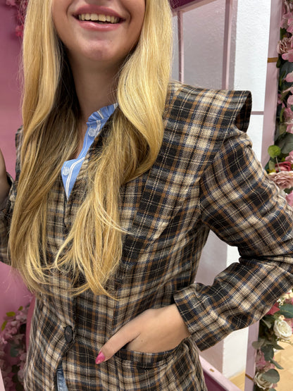 CHAQUETA CUADROS VERA