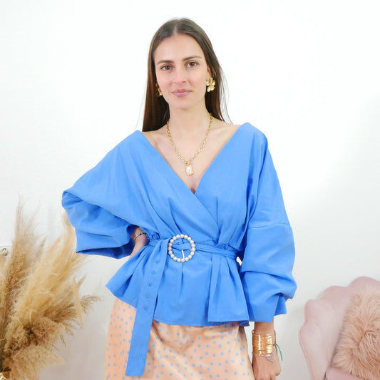 CAMISA CINTURÓN PERLAS